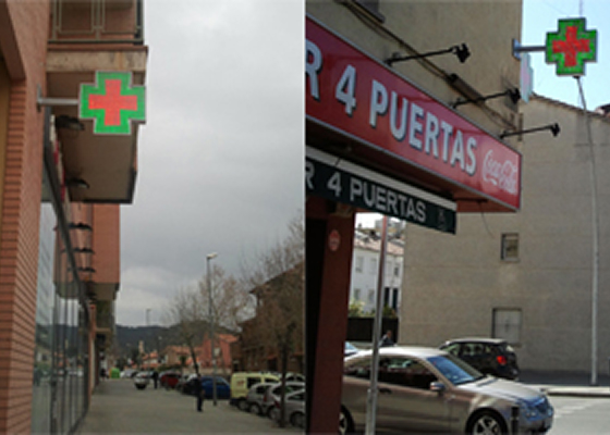 leds para exterior de farmacia